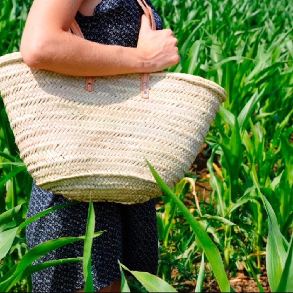 Handmade straw bag